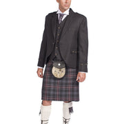 Men's 8 Yard Kilt - 13oz House of Edgar Mediumweight Wool Hebridean Heather - Made to Order