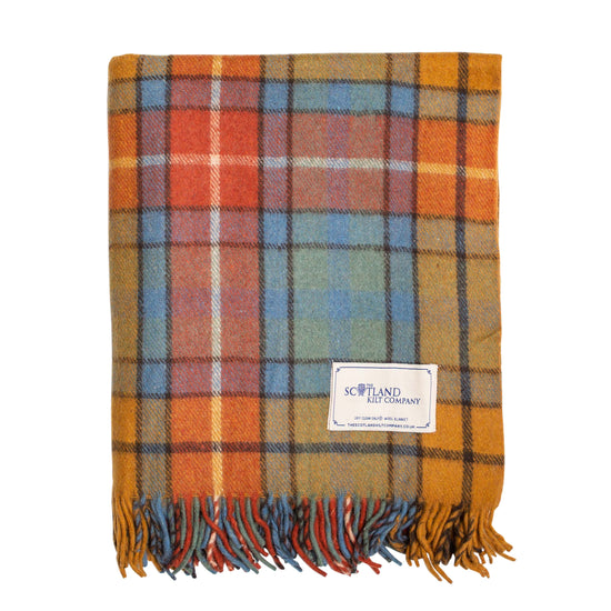 Wool Tartan Blanket - 60'' x 70'' - Buchanan Antique