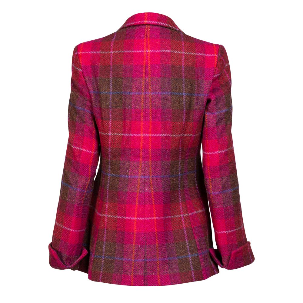Red tweed jacket ladies top