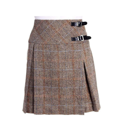 Women's Harris Tweed Kilt - Carrie Box Style - Hamish