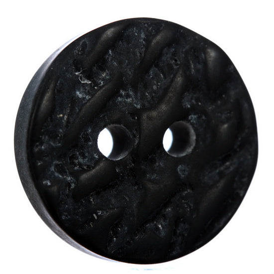 Black Imitation Horn Button - Large