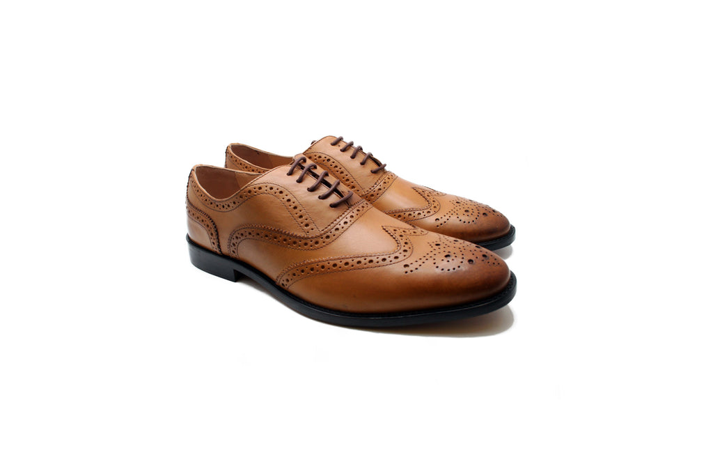 Men\'s Tan Brogue Shoes Men main image 4