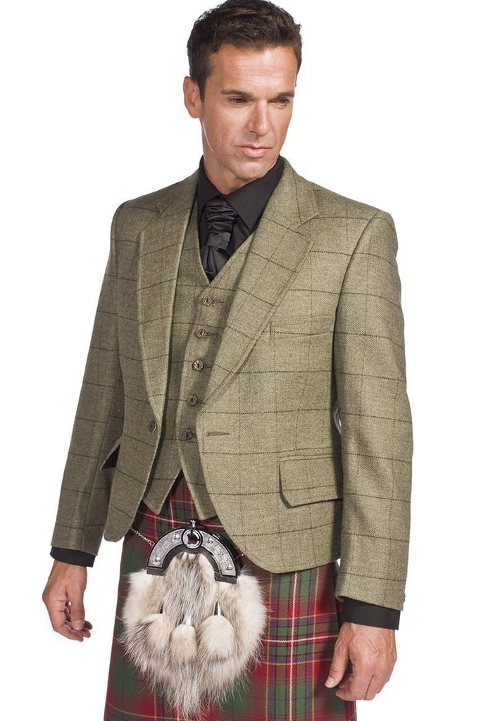Harris tweed kilt jacket and waistcoat store
