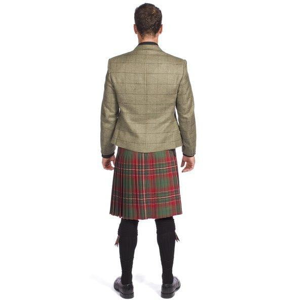 Luxury Tweed Estate Jacket Outfit with 8 yd Heavyweight Kilt Made to O