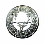 Thistle Design, Stag Centre Plaid Brooch