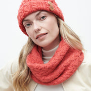 Ladies Supersoft Merino Button Detail Bobble Hat by Aran Mills - 5 Colours