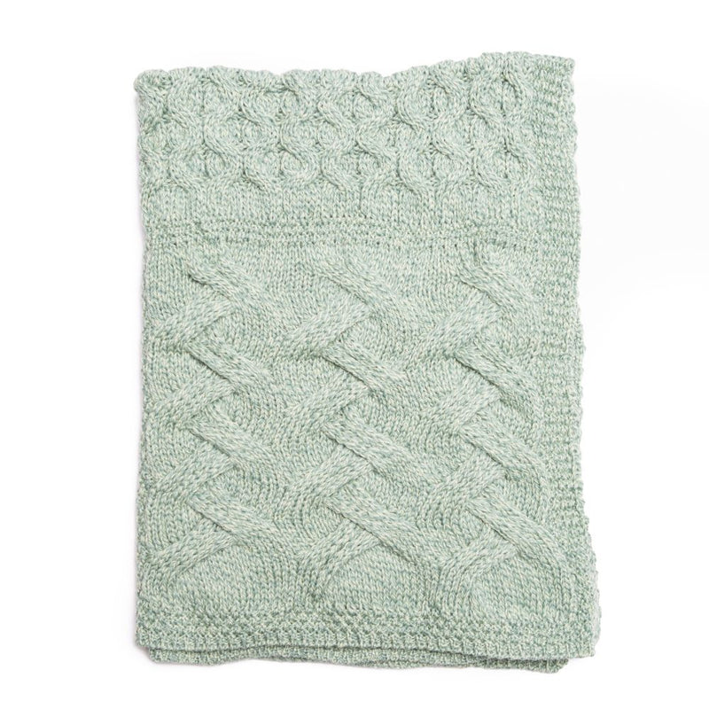 Supersoft Merino Wool Mixed Weave Blanket/Cover by Aran Mills - 5 Colours