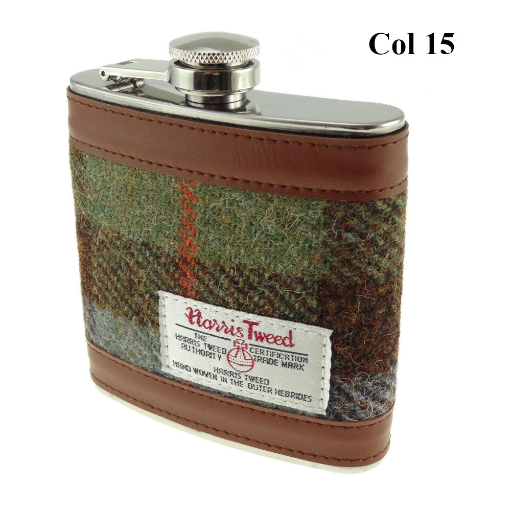 6oz Harris Tweed Hip Flask | Scotland Kilt Co US