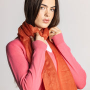 Ultra Fine Cashmere Pashmina - Orange