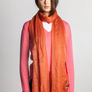 Ultra Fine Cashmere Pashmina - Orange