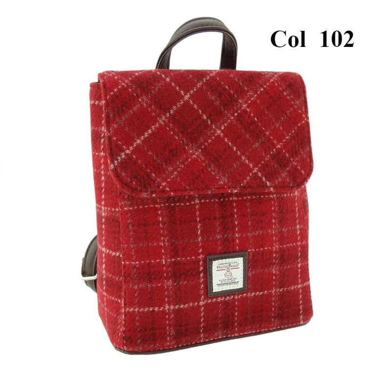 harris and tweed mini backpacks Tummel Backpack Peach/Purple Tartan Peach/Purple Tartan / One Size this backpack is a culturally Harris Tweed Mini Backpack [20