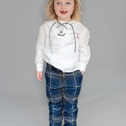 Kids Polyviscose Trews - Persevere Moss Navy Tartan
