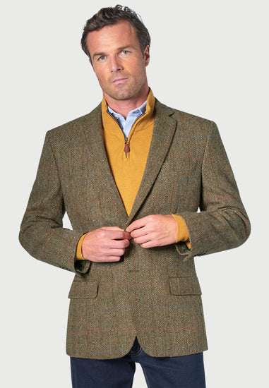 Vintage Glasgow Brown Tweed Suit