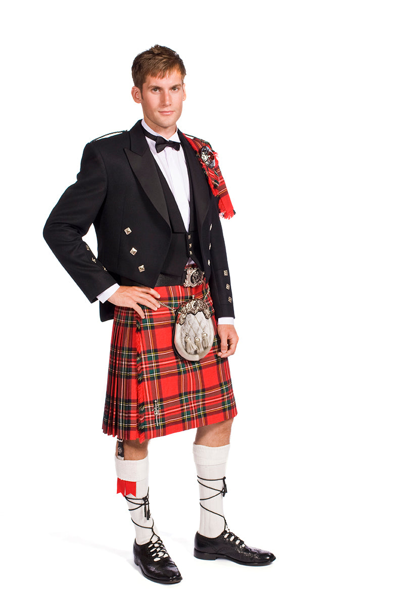 The Clansman Prince Charlie Jacket Full Dress Clan Crested Heavyweight