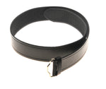 Scottish Made Plain Black Velcro Grained Belt