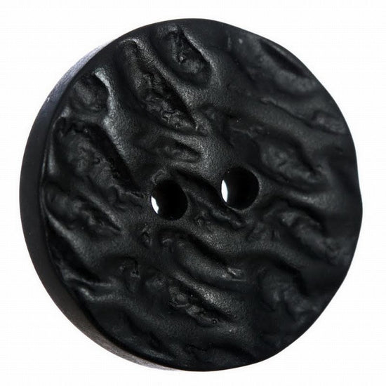 Black Imitation Horn Button - Small