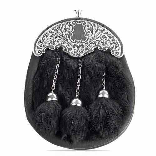 Black High Quality Sporran In USA With Enamel Buffalo Cantle - | Sporrans - Foto 14