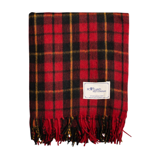 Wool Tartan Blanket - 60'' x 70'' - Wallace