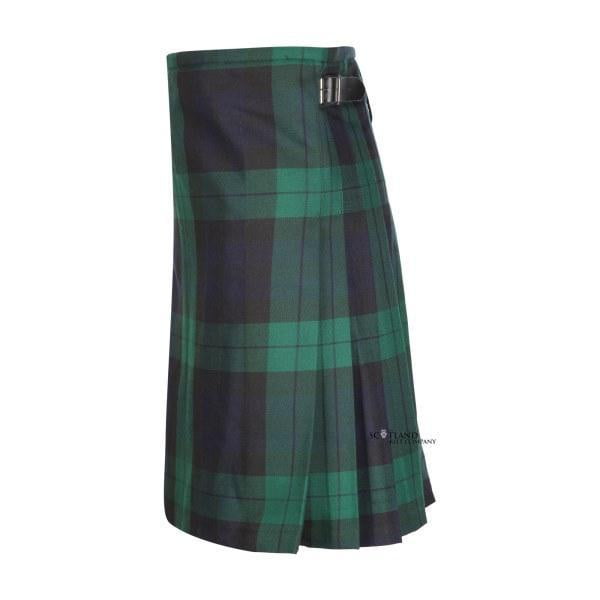 Kids Casual Polyviscose Kilt - Black Watch