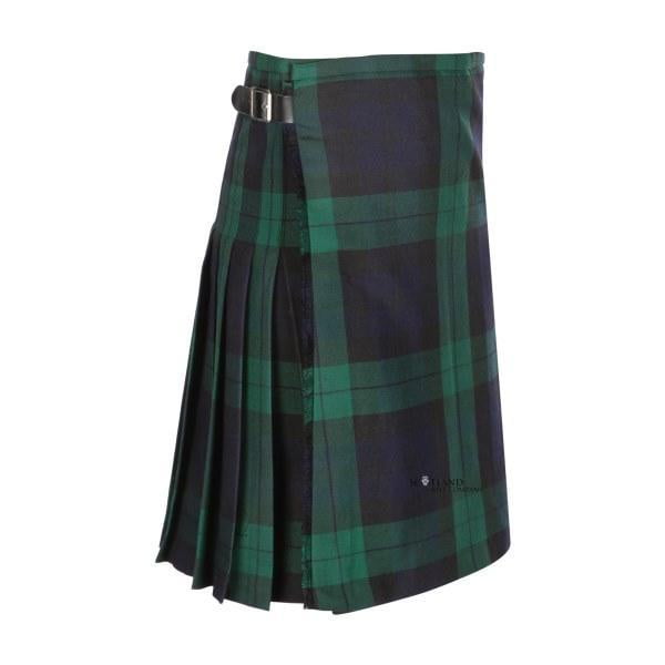 Kids Casual Polyviscose Kilt - Black Watch