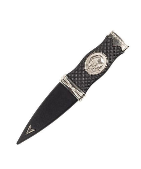 Thistle Emblem Safety Sgian Dubh - Chrome