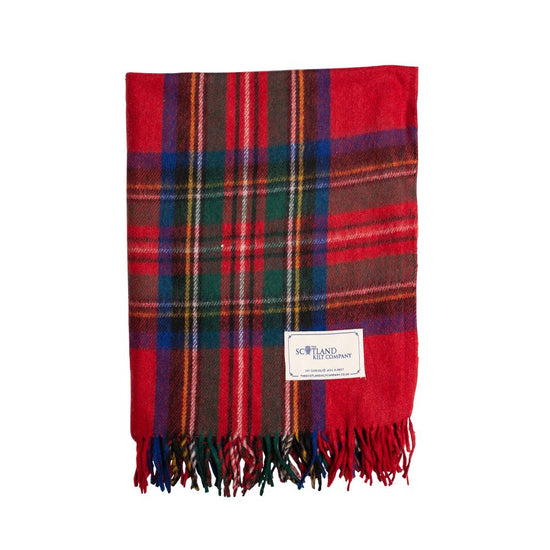 Wool Tartan Knee Rug - Royal Stewart