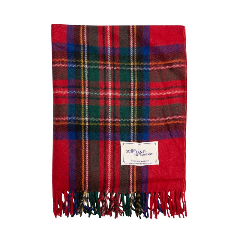 Wool Tartan Lap Rug 29'' x 70'' - Royal Stewart