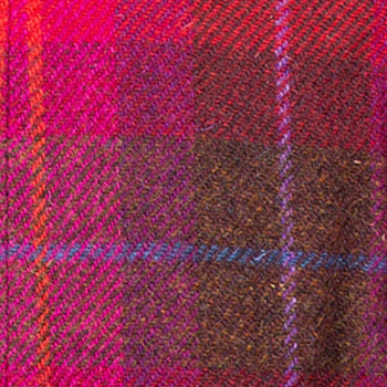 Women's Harris Tweed Jacket - Maggie - Red/Brown Check (Size 12 remaining)