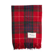 Wool Tartan Knee Blanket - 36'' x 59'' - Fraser Red