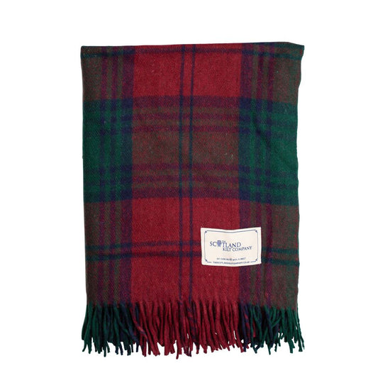 Wool Tartan Knee Blanket - 36'' x 59'' - Lindsay