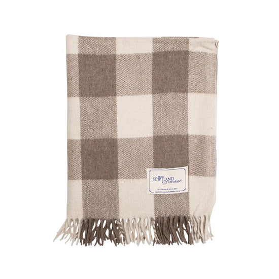 Wool Tartan Lap Blanket 29'' x 70'' - Jacob
