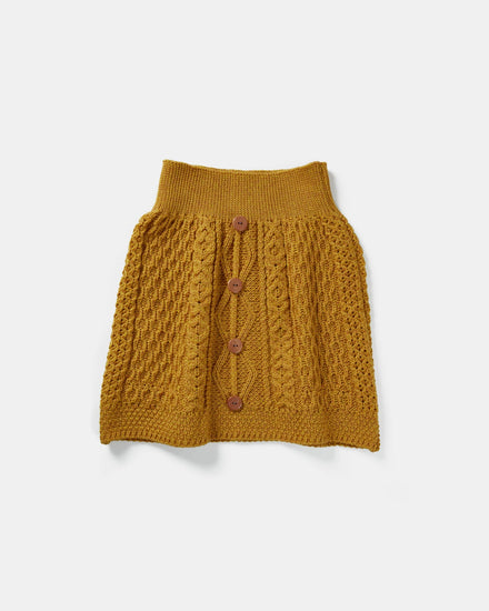 Ladies Merino Wool Mini Skirt By Aran Mills