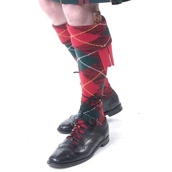 Luxury Kilt Hose - Clansman Full Argyle - Royal Scott