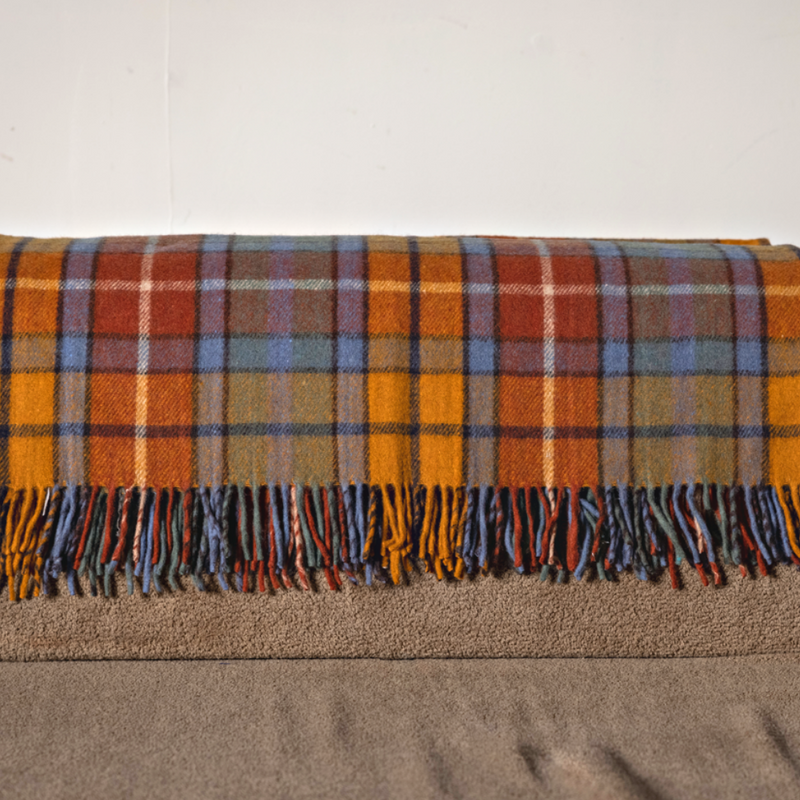 Wool Tartan Knee Blanket - 36'' x 59'' - Buchanan Antique