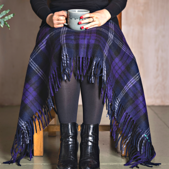 Wool Tartan Knee Blanket - 36'' x 59'' - Scottish Heritage