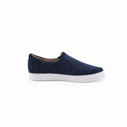 Women's Harris Tweed Trainers by Snow Paw - Navy