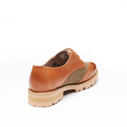 Women's Harris Tweed Brogues by Snow Paw - Chestnut