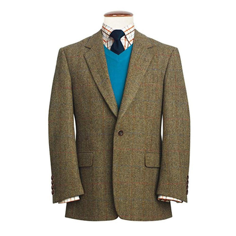 Mens Harris Tweed Classic Fit Jacket - Stromay