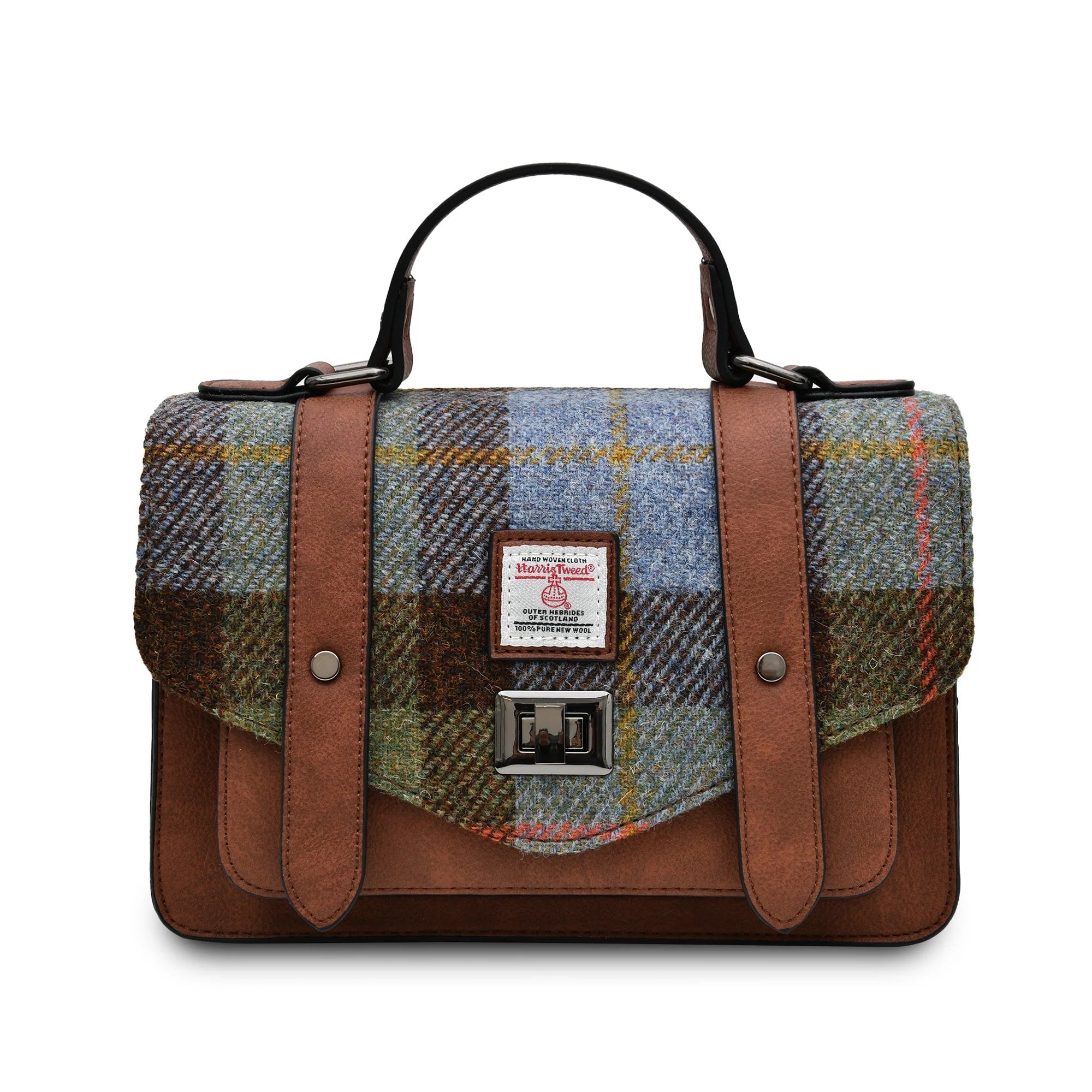 Sheepskin Earmuffs with Islander Tartan Harris Tweed®