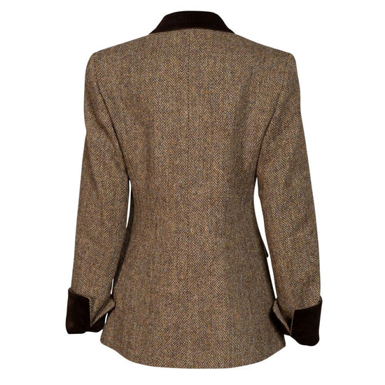 Women's Harris Tweed Jacket - Maggie - Brown Herringbone - Autumn/Winter 2023