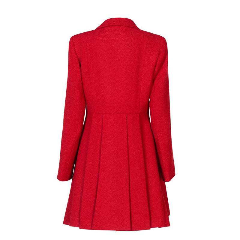Women's Harris Tweed Coat - Zoe - Red Twill (Sizes 12 and 14 remaining | Scotland Kilt Co US Women's Harris Tweed Coat - Zoe - Red Twill (Sizes 12 and 14 remaining | Scotland Kilt Co US