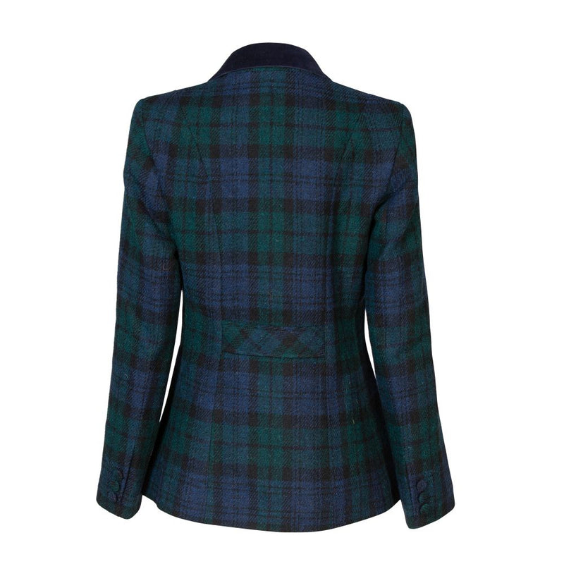 Women's Harris Tweed Jacket - Sandy - Black Watch