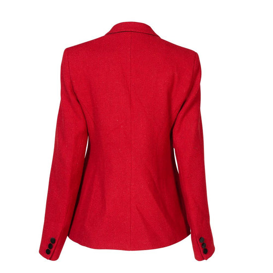 Womens red tweed blazer discount