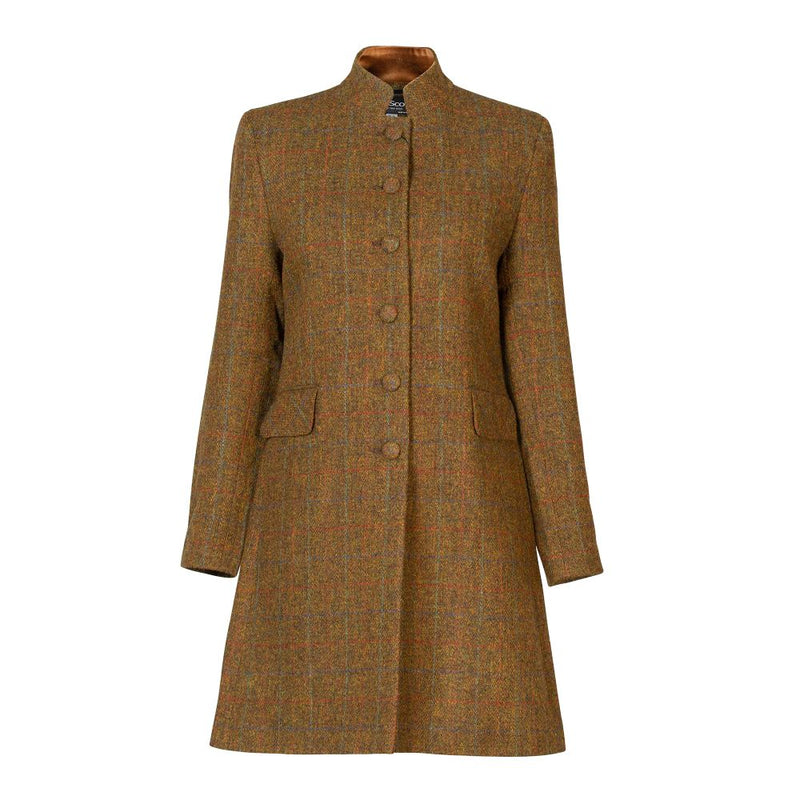 Walker & Hawkes Ladies Derby Tweed Jacket – Red Stripe – Sizes 8-24 – Zip Front – Made In UK