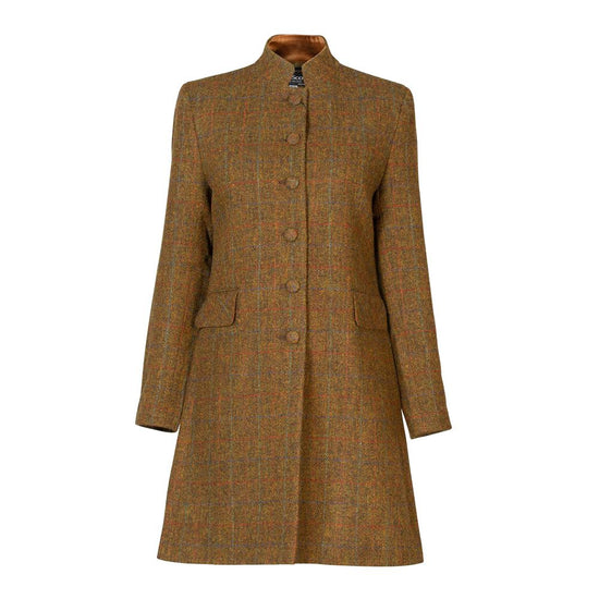 Women's Harris Tweed Jacket - Sammie - Brown Check - Autumn/Winter 2023