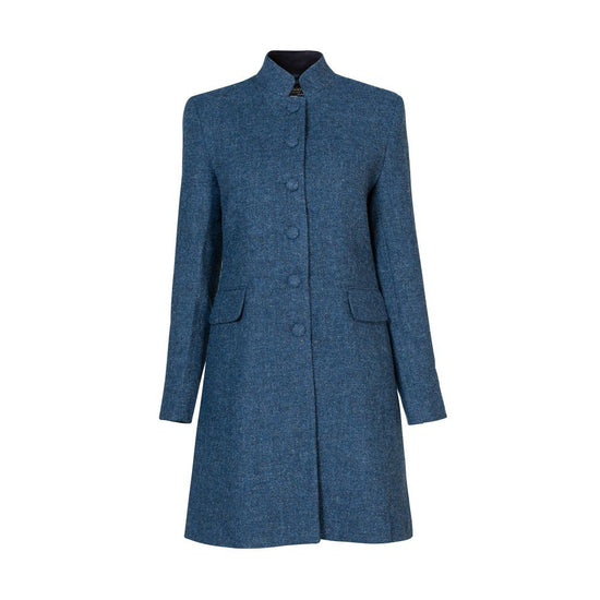 Women's Harris Tweed Jacket - Sammie - Blue Fleck - Autumn/Winter 2023