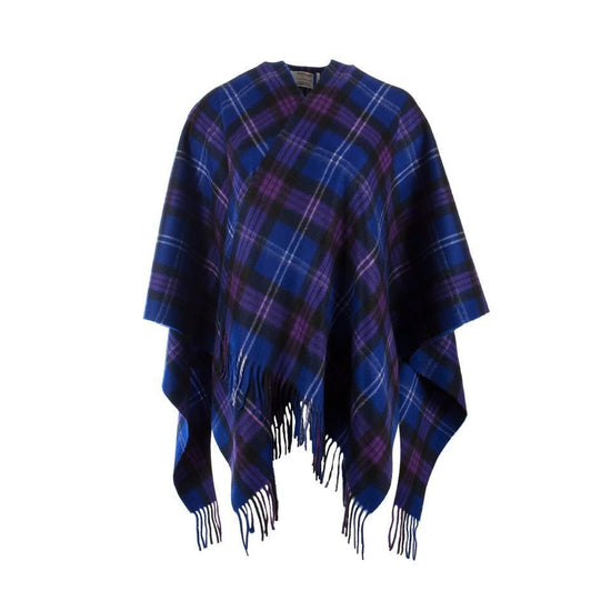 Central Chic Women's Long Tartan Checked Poncho Cape *UK Seller *Fast  Delivery*