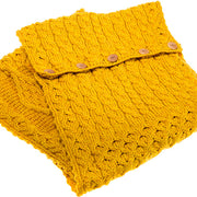 Women's Merino Wool Buttoned Snood by Aran Mills