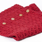 Women's Merino Wool Buttoned Snood by Aran Mills
