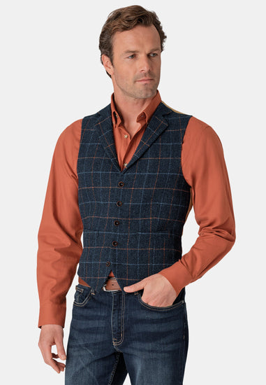 Men's Harris Tweed Waistcoat - Aird